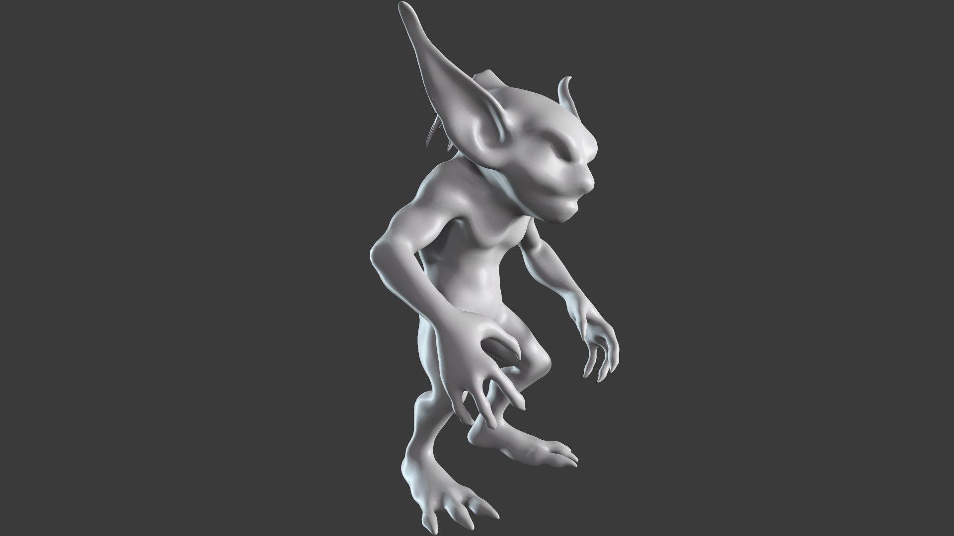 Goblin Character Base Mesh Set 3D model_80