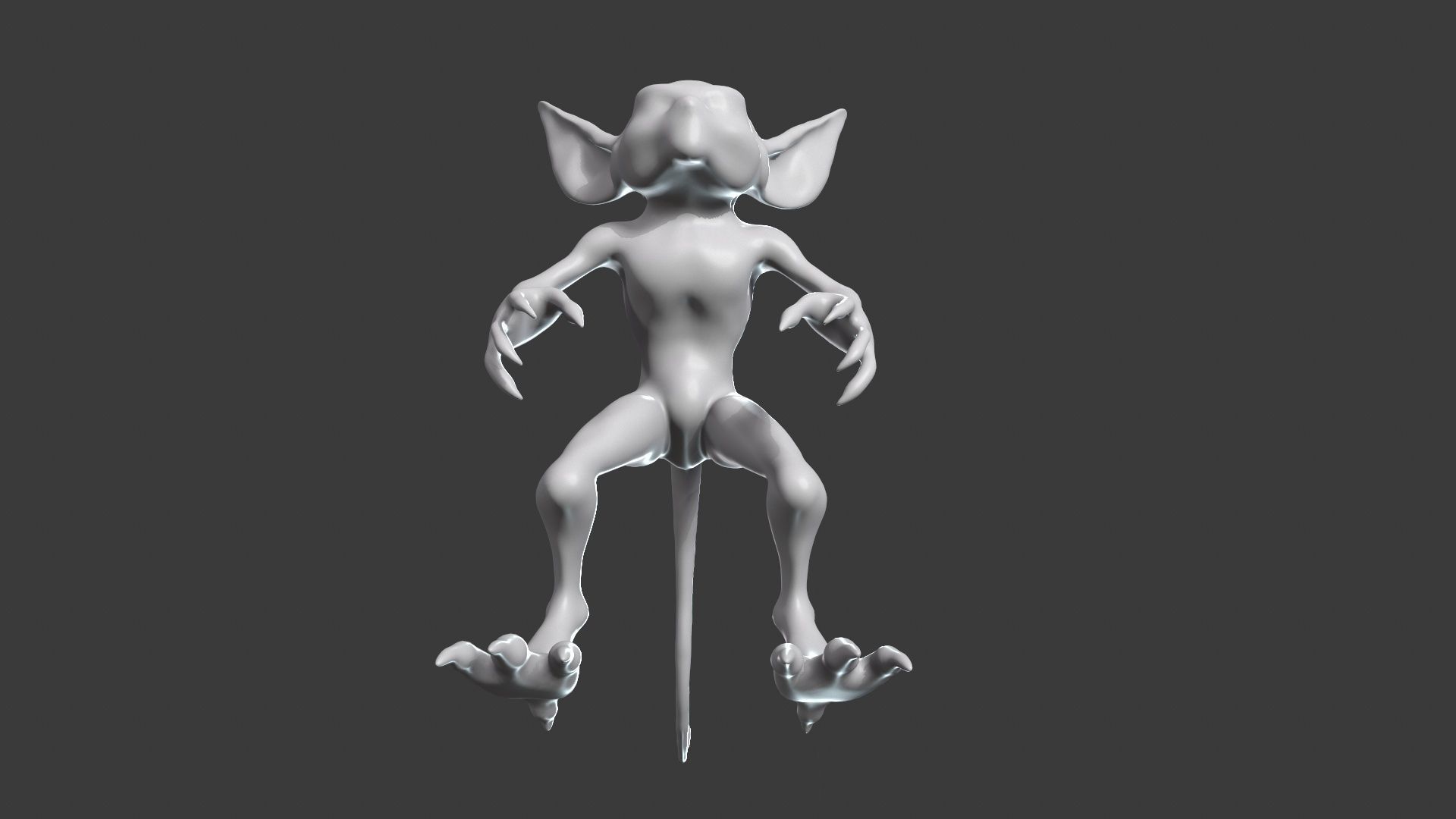 Goblin Character Base Mesh Set 3D model_17