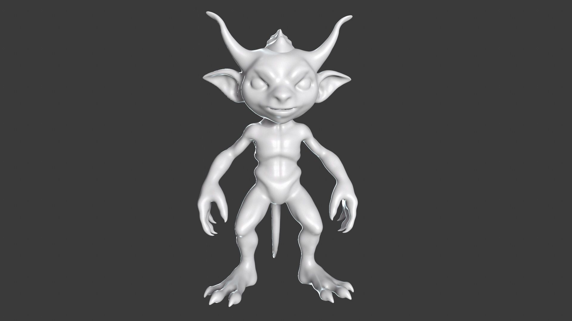 Goblin Character Base Mesh Set 3D model_44