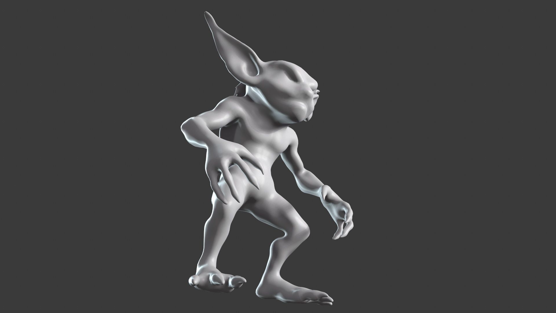 Goblin Character Base Mesh Set 3D model_84