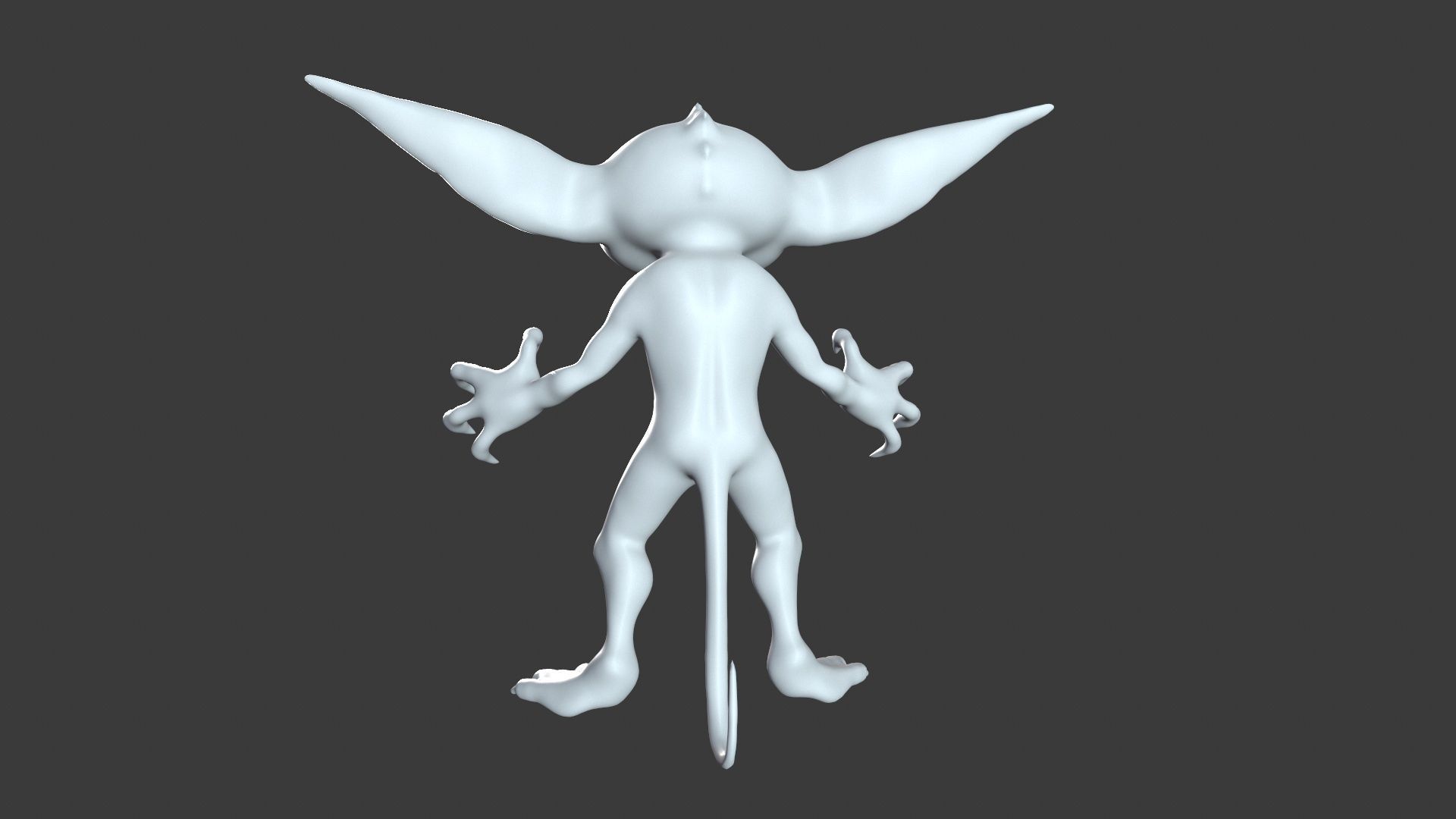 Goblin Character Base Mesh Set 3D model_31
