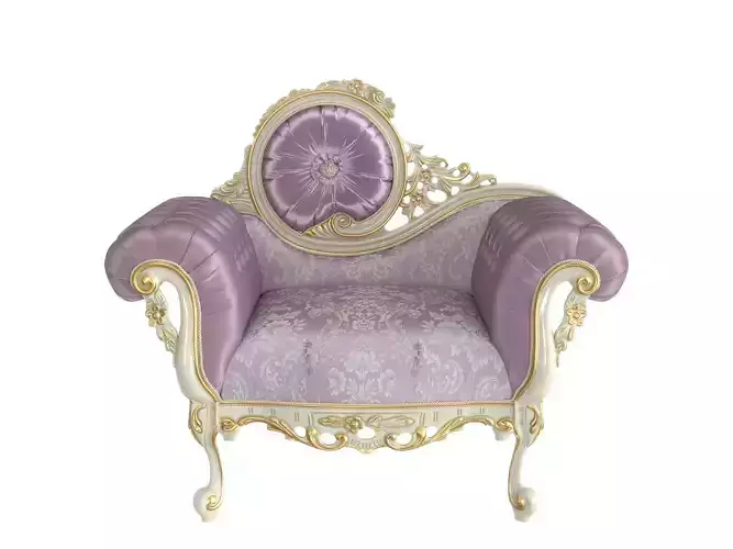 Elegant victorian upholstered armchair by Modenese