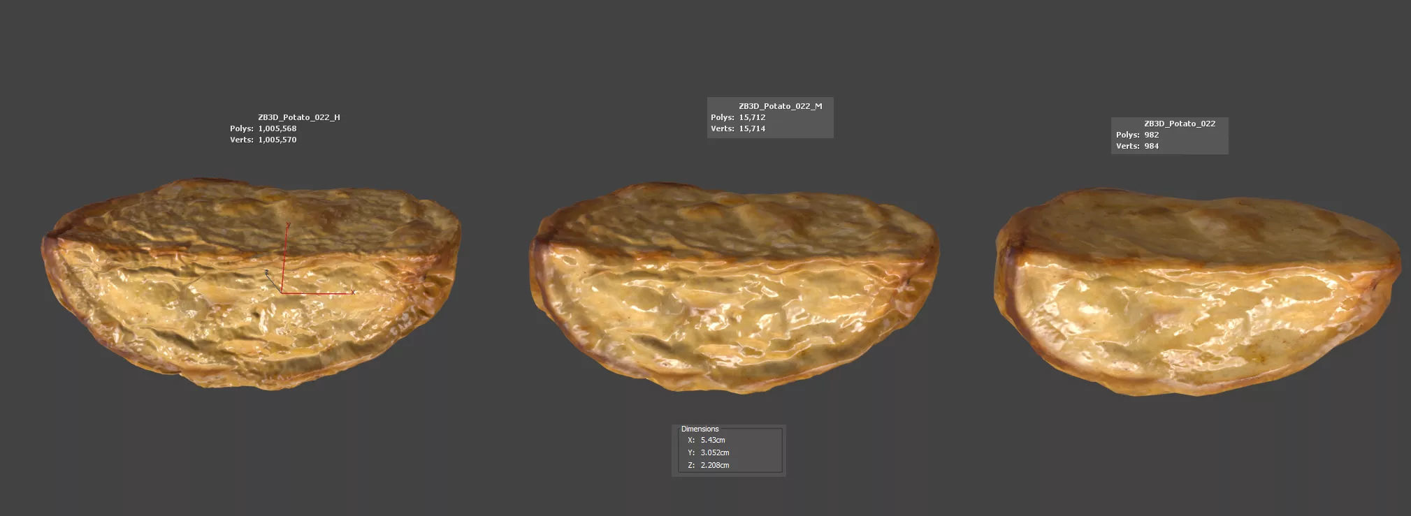 Potato 3D model_5