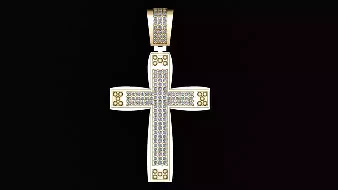 christ cross pendant 3d printable model