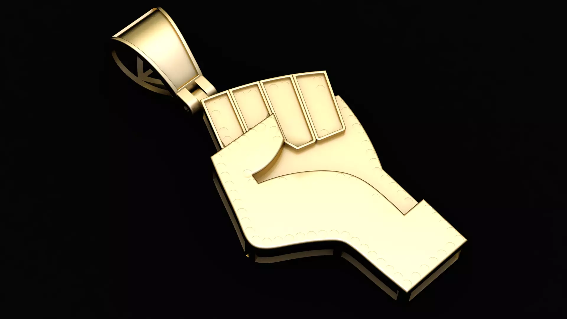 punch pendant 3d printable model 3D print model