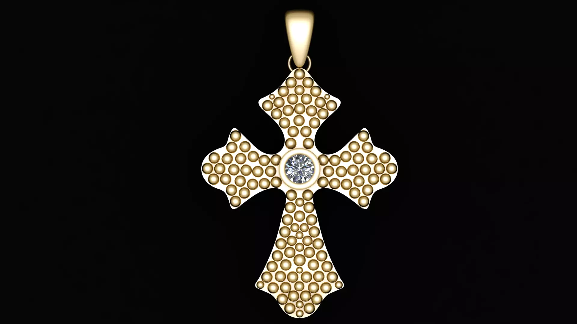 holy cross pendant 3d printable model 3D print model