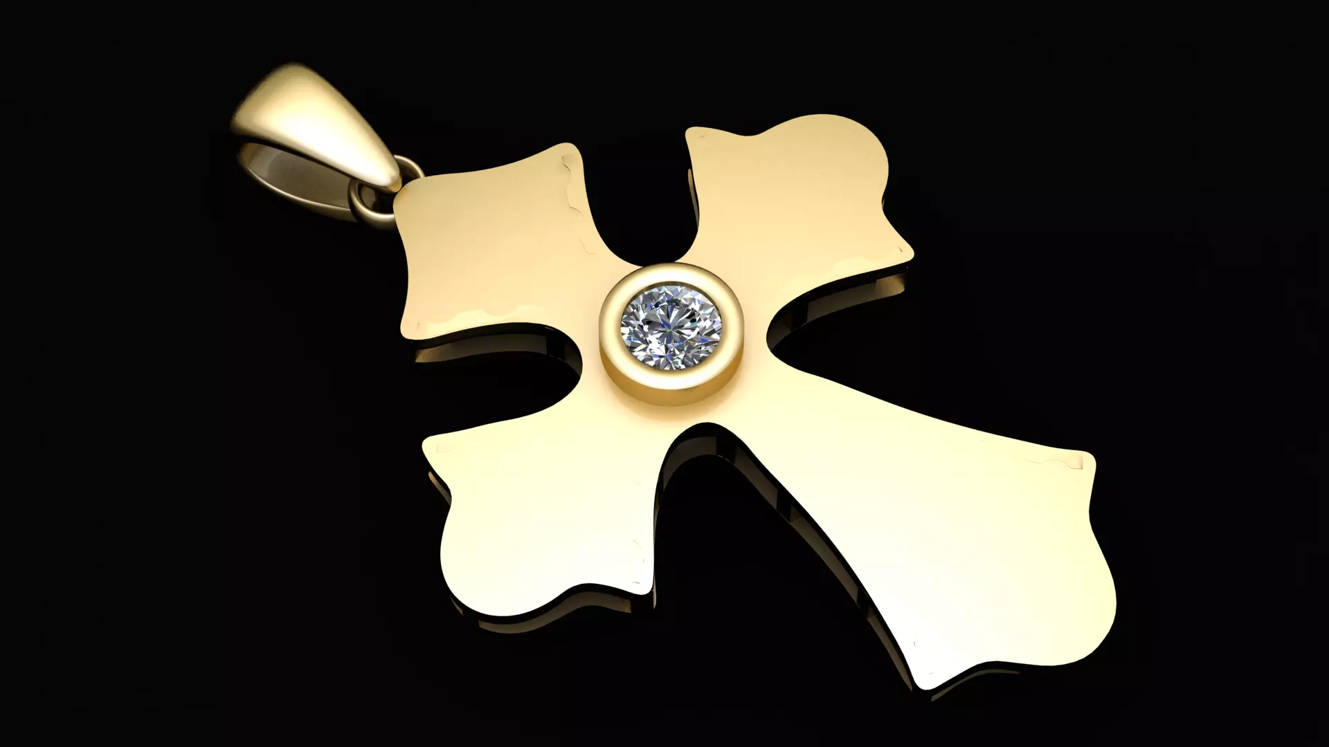 jesus cross pendat 3d printabe model 3D print model