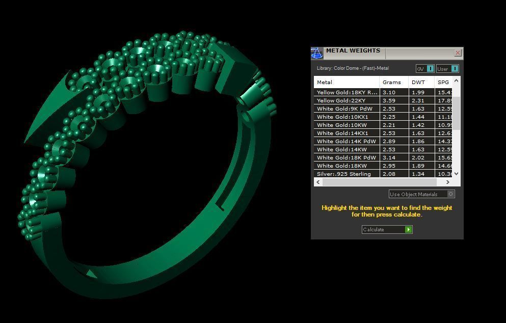  Nail ring 5 different sizes 3D print model_1