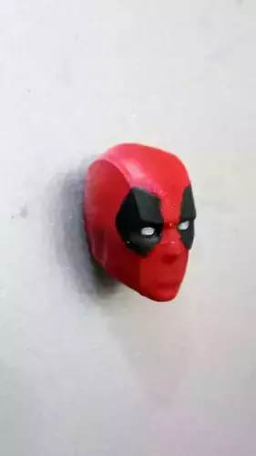 Deadpool fridge magnet print in place No Supports