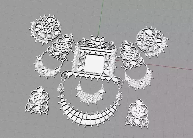 jadau necklace 3D print model