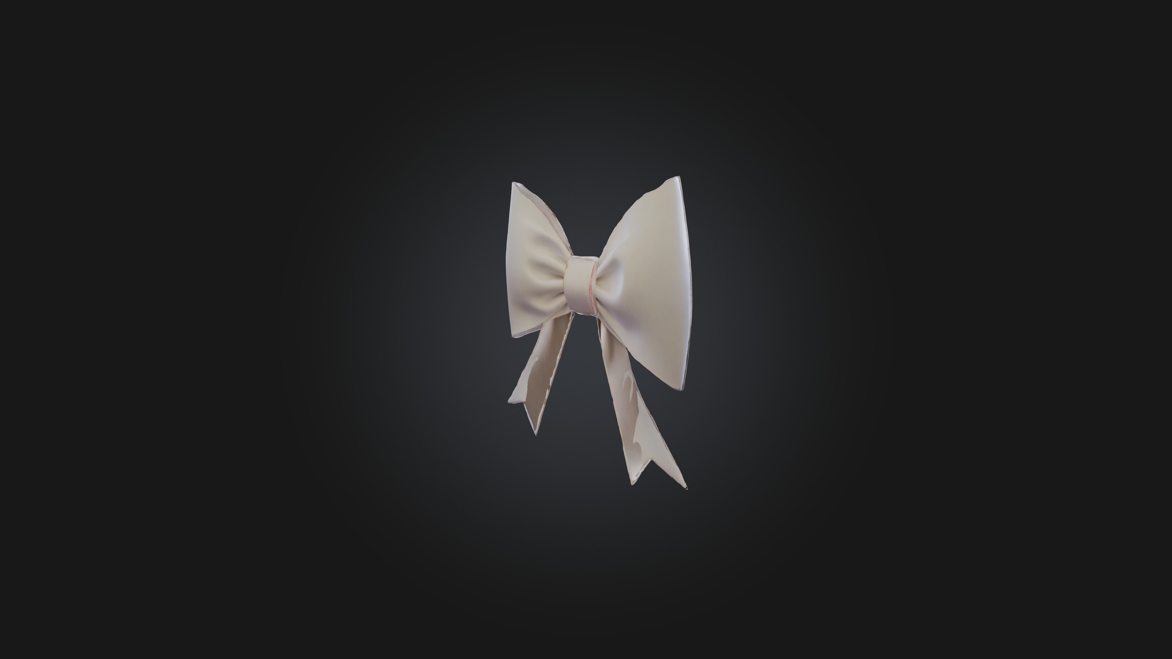 hair ribbon 3D model_2