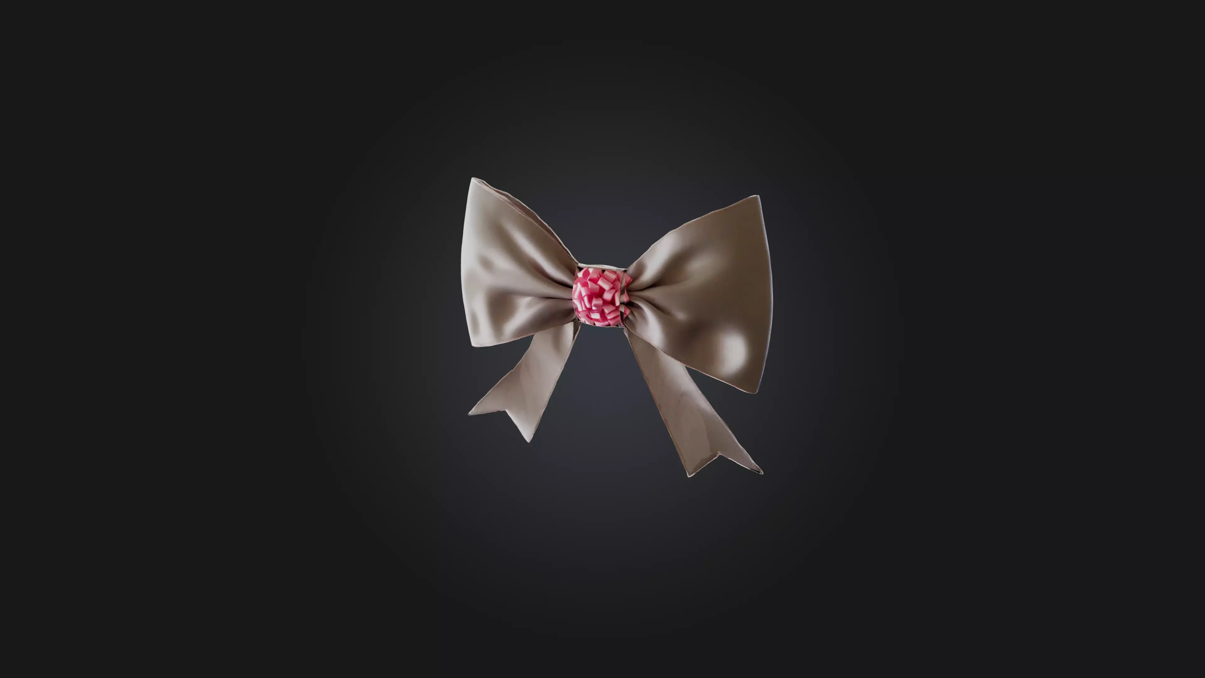 hair ribbon 3D model_0