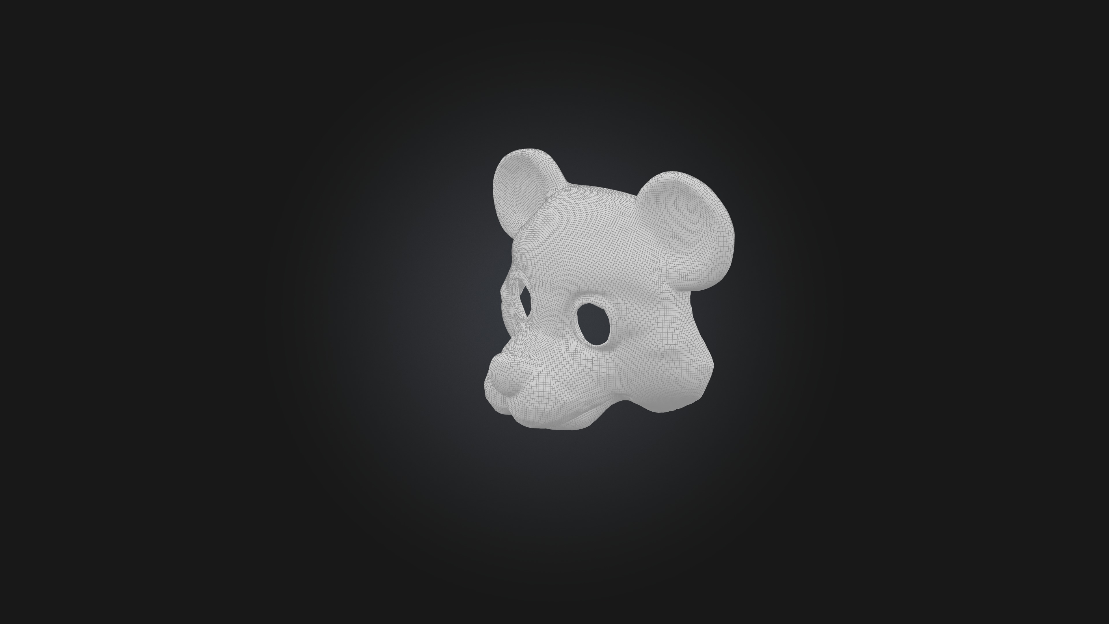 bear mask 3D model_6