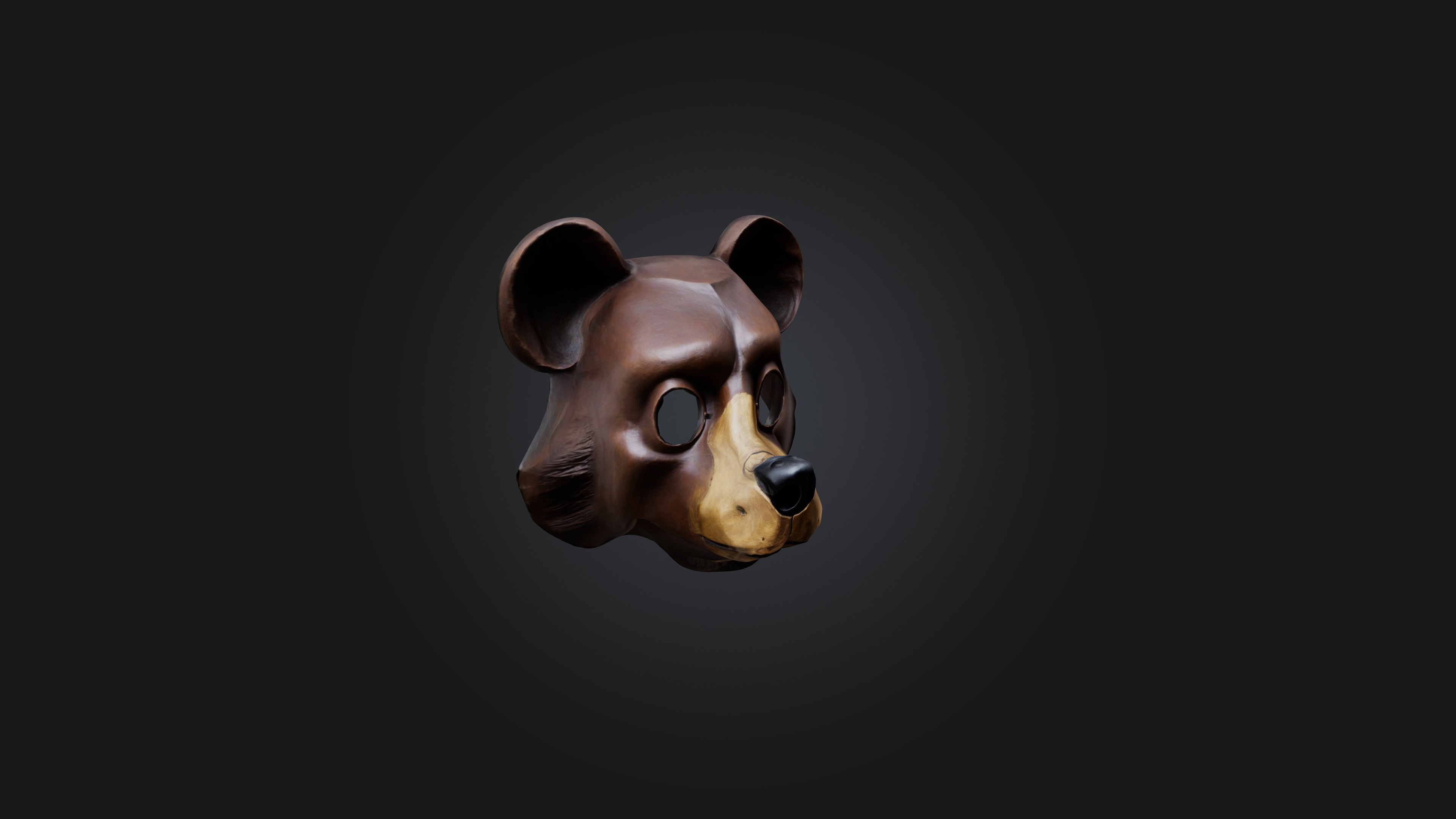 bear mask 3D model_1