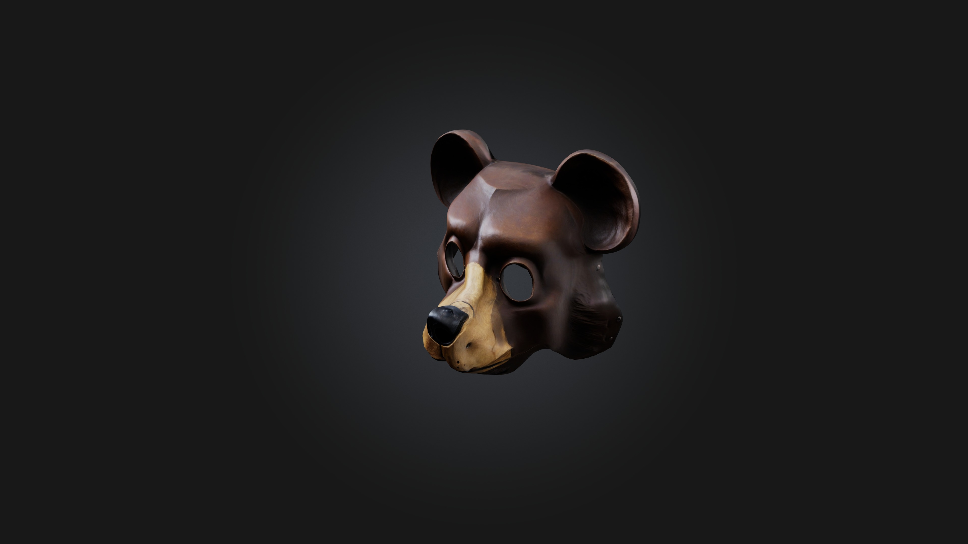 bear mask 3D model_5
