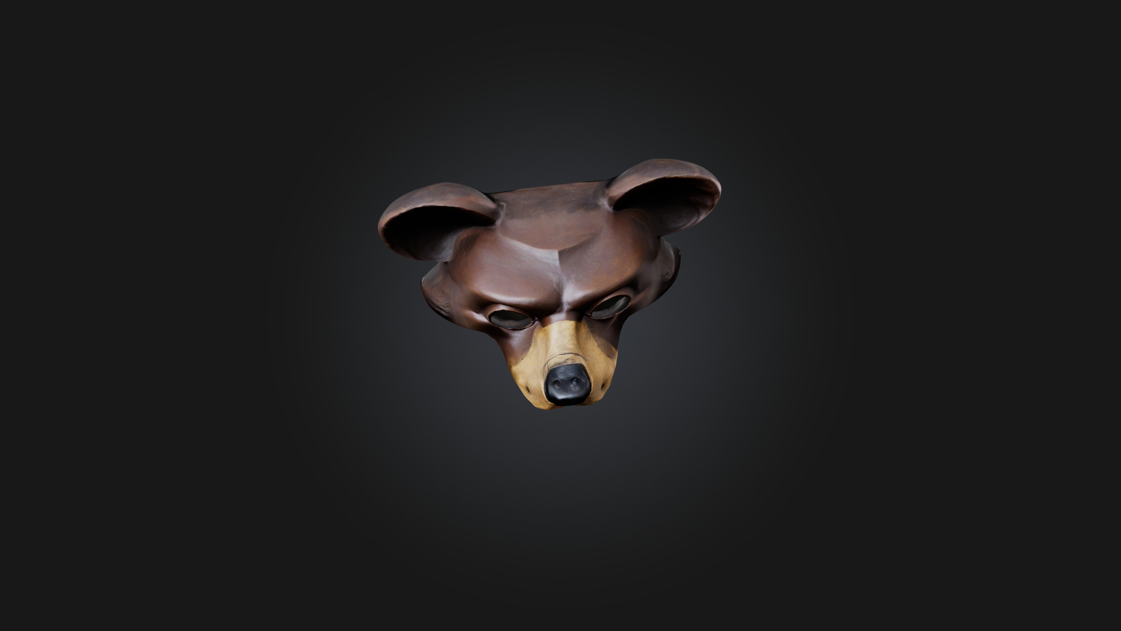 bear mask 3D model_4