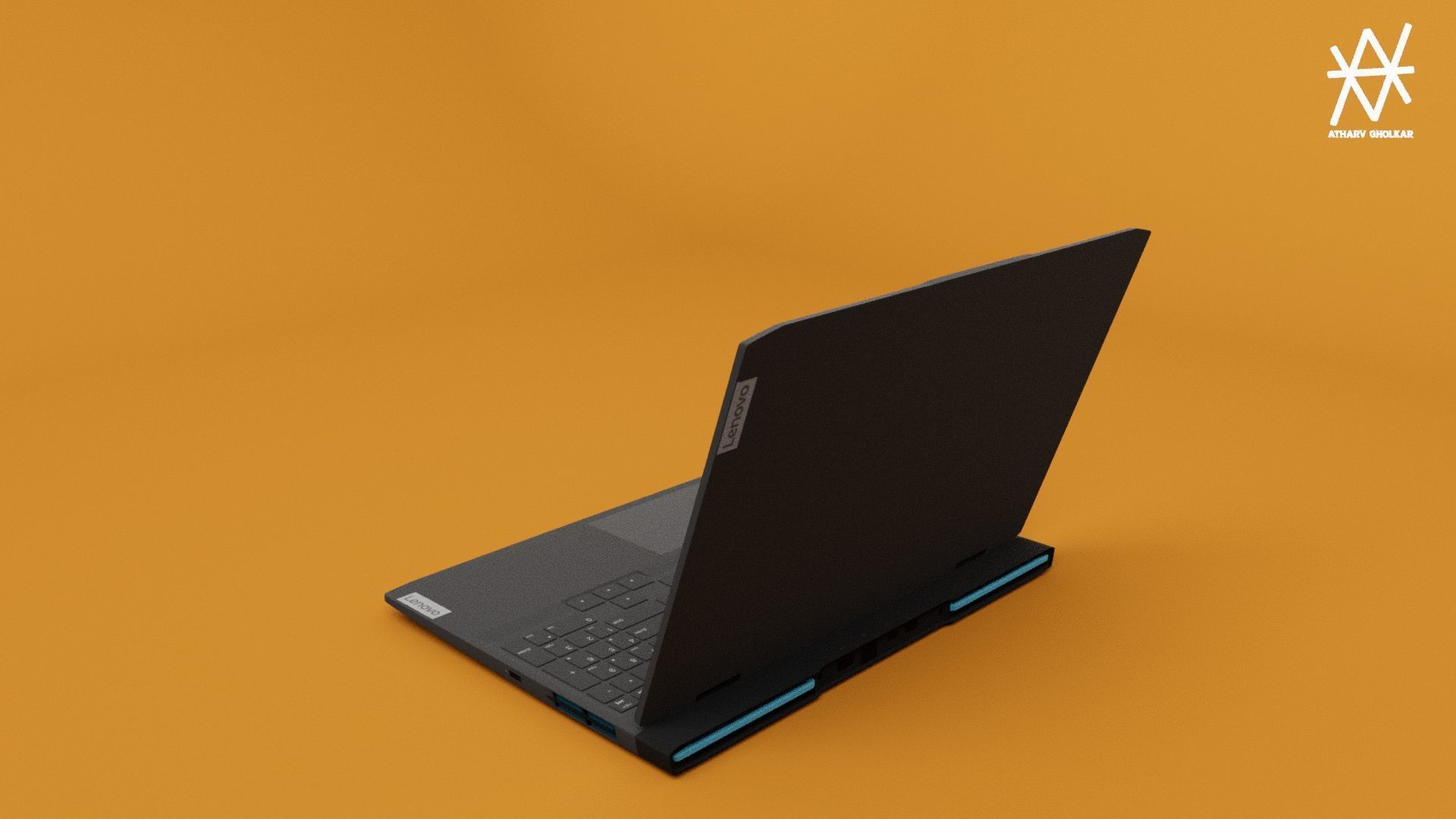 Lenovo Ideapad Gaming Laptop 3D model_2