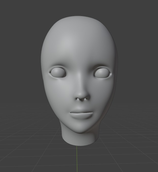 3D model of a Head Free 3D model_3
