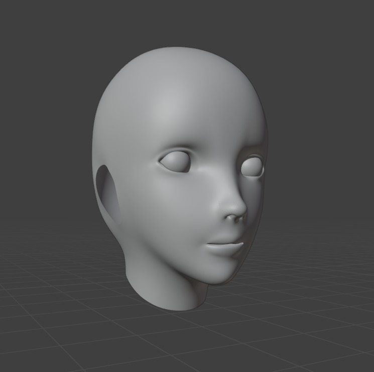 3D model of a Head Free 3D model_4