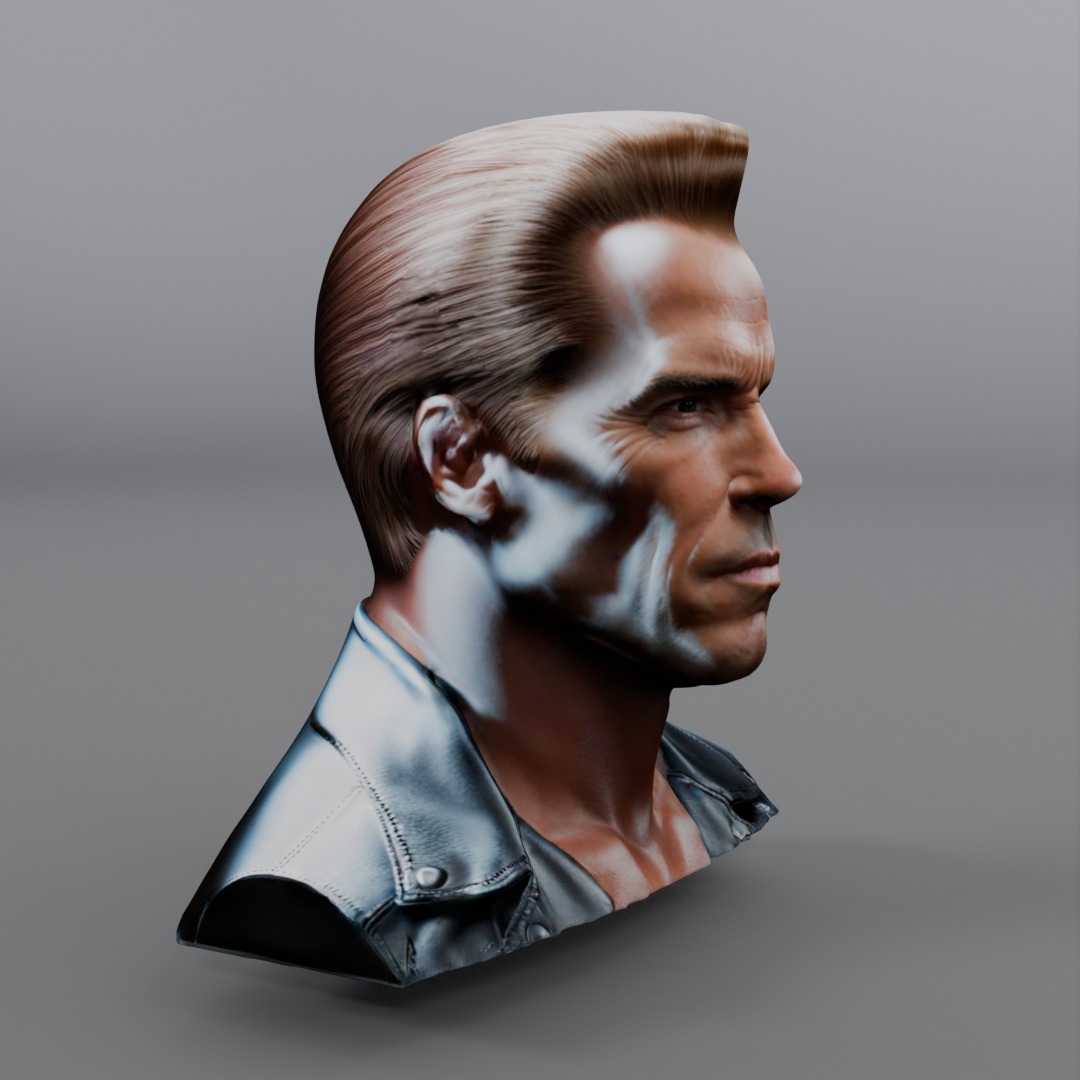 terminator bust 3D model_1