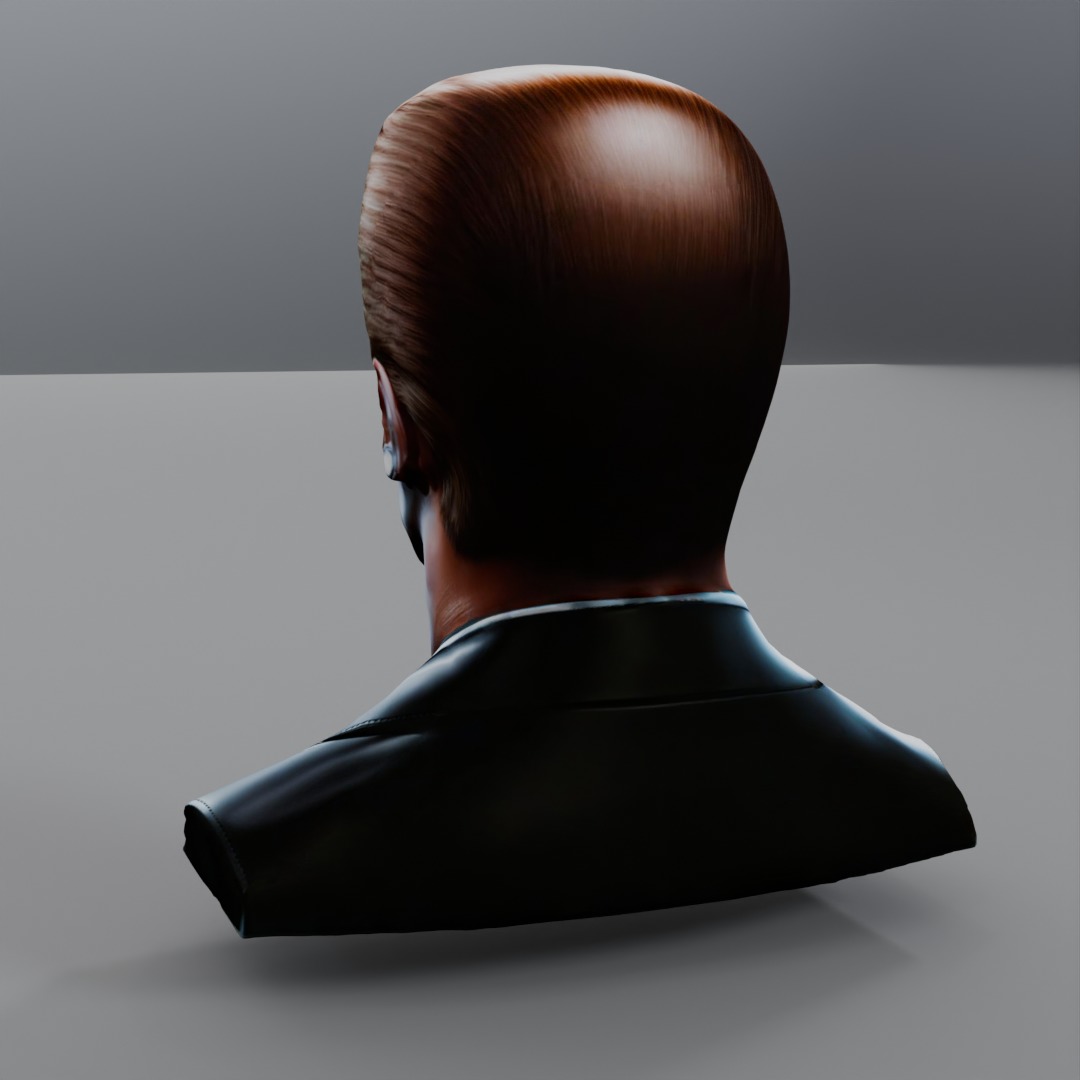 terminator bust 3D model_2