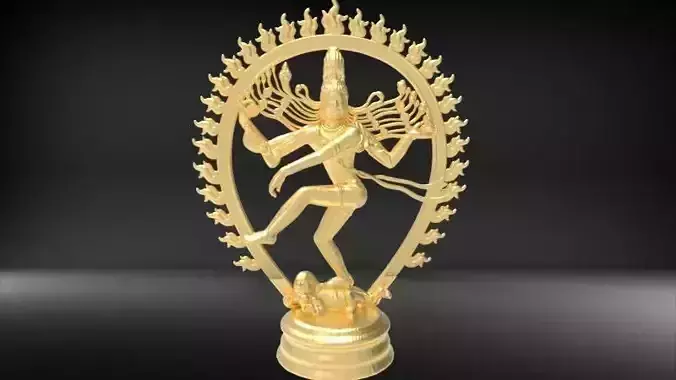 Shiva Nataraja Lord dancing Stance 3D Sculpture Statue