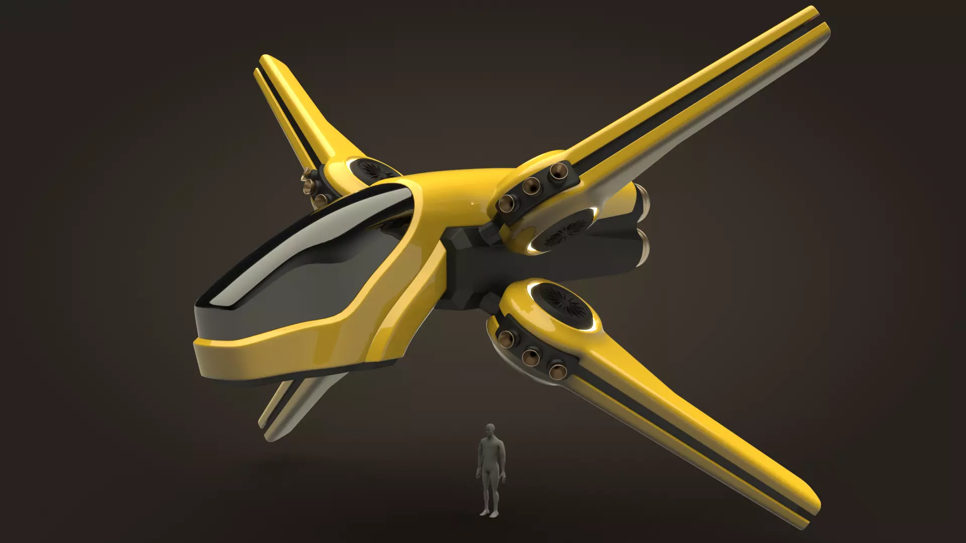 Spaceship Rigil Kentaurus 3D model