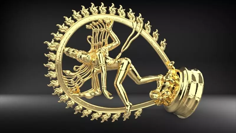 Shiva Nataraja Lord dancing Stance 3D Sculpture Statue 3D 3D print model