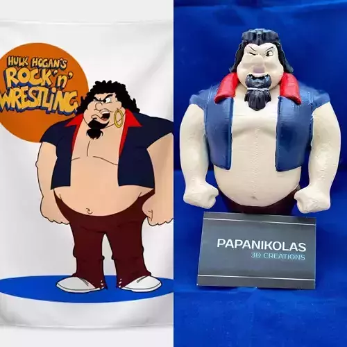 Rock n Wrestling cartoon - Lou Albano 3D print model