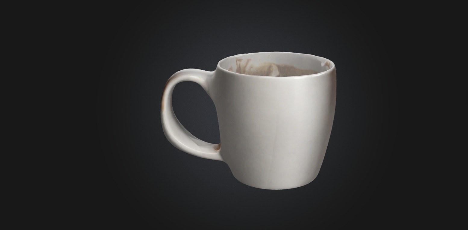 coffee mug 2 model Low-poly 3D model_2