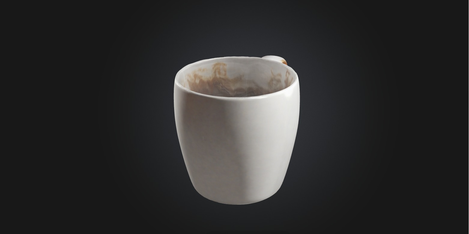 coffee mug 2 model Low-poly 3D model_8