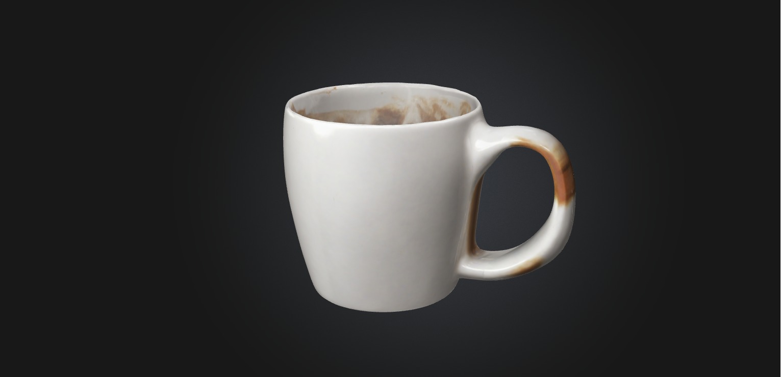 coffee mug 2 model Low-poly 3D model_6