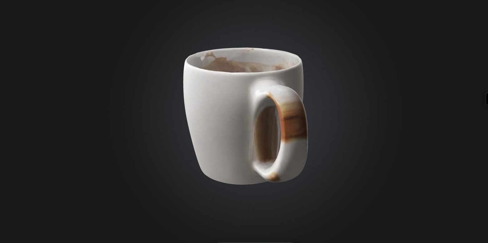 coffee mug 2 model Low-poly 3D model_12