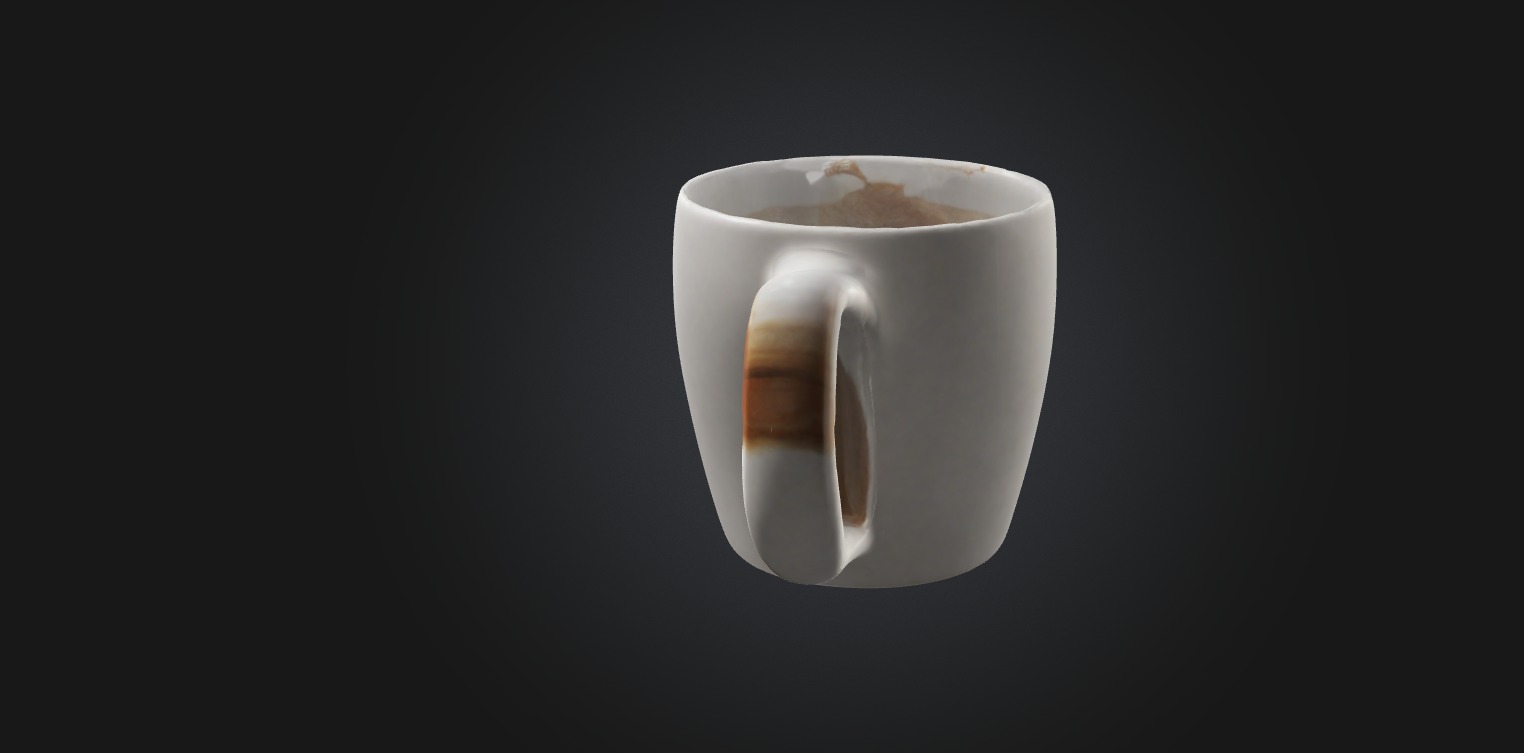 coffee mug 2 model Low-poly 3D model_4