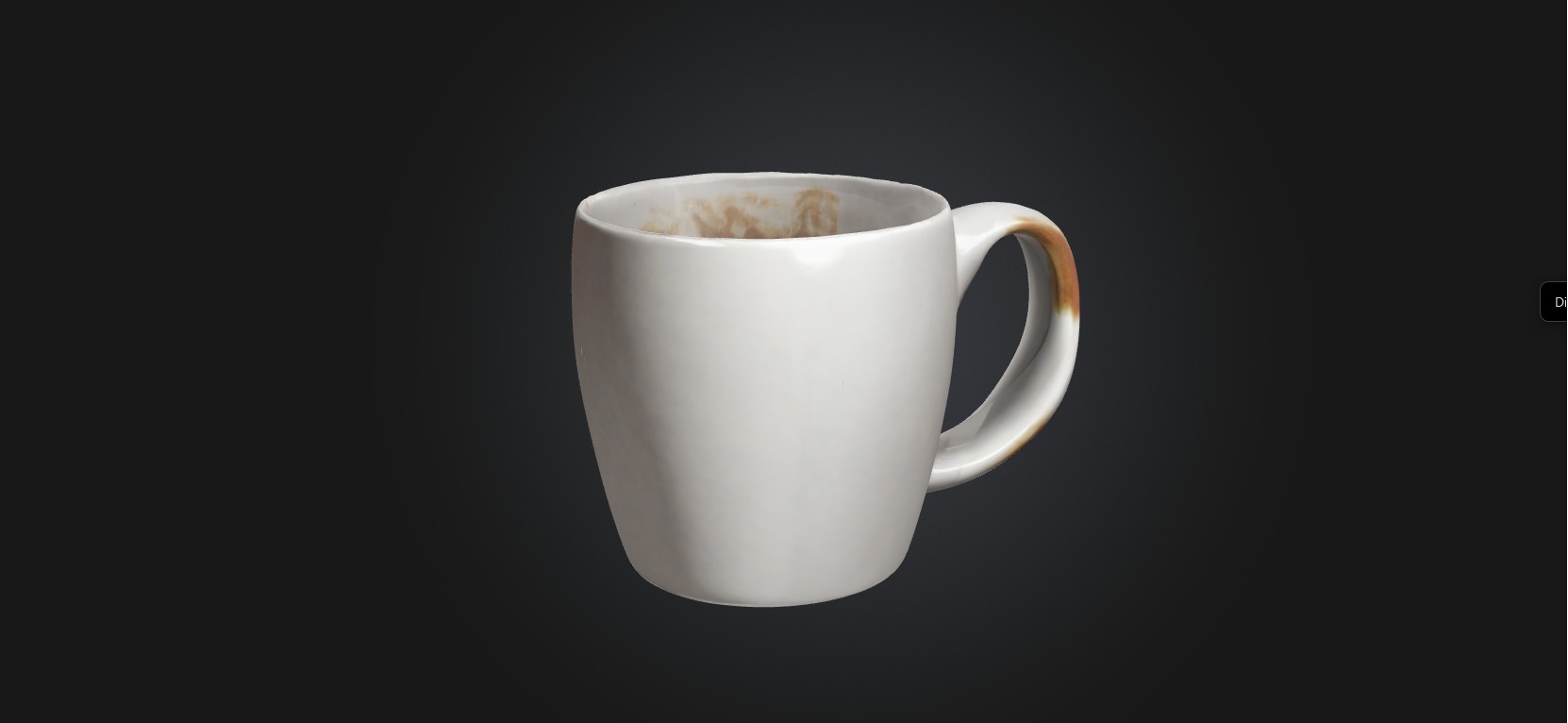 coffee mug 2 model Low-poly 3D model_16