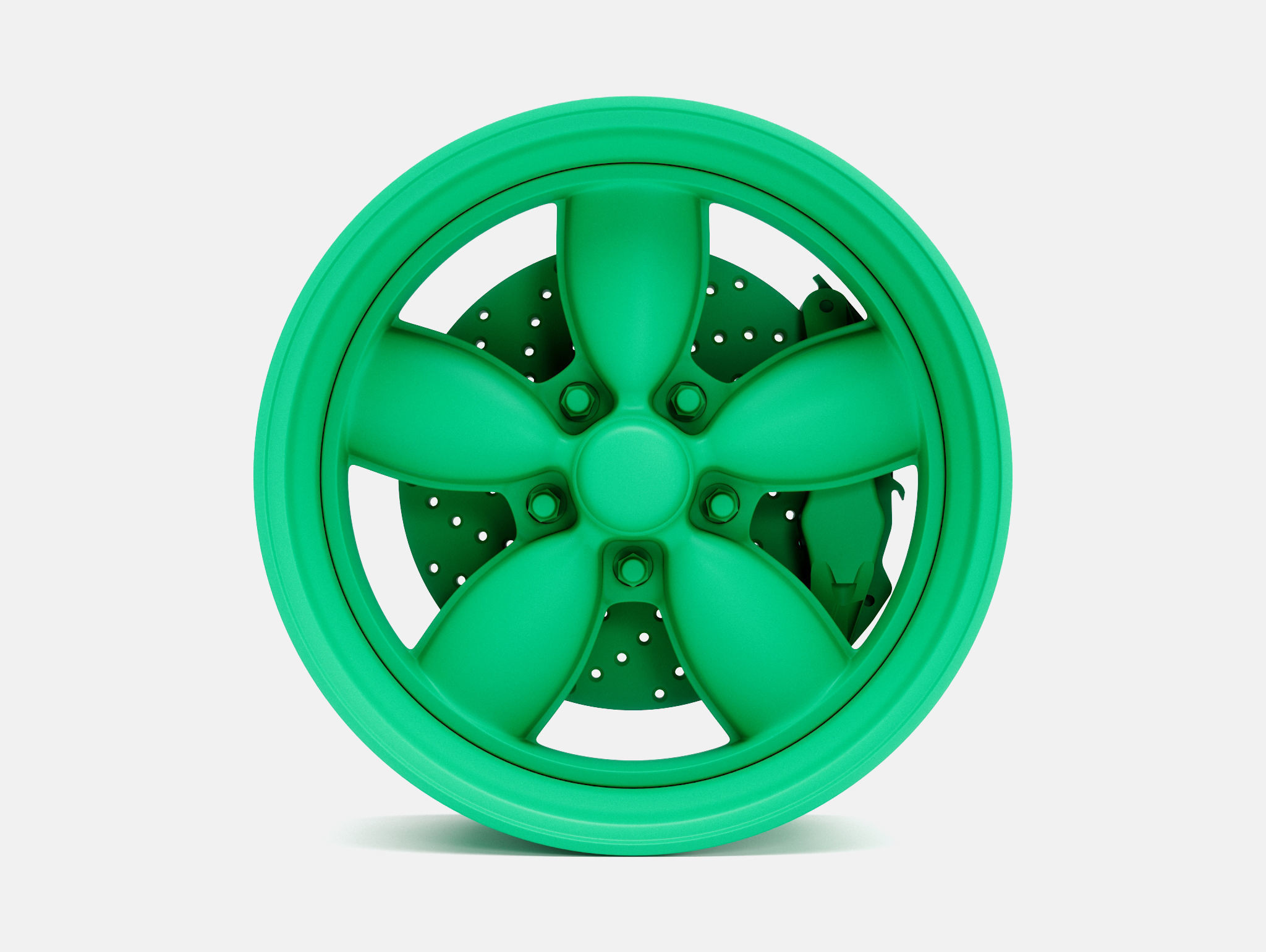 15x7 Daisy Wheel and Brake 3D print model_1