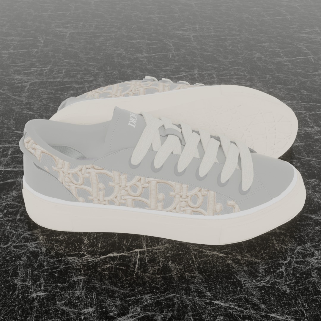 CHRISTIAN DIOR B33 3D SHOES 3D model_4