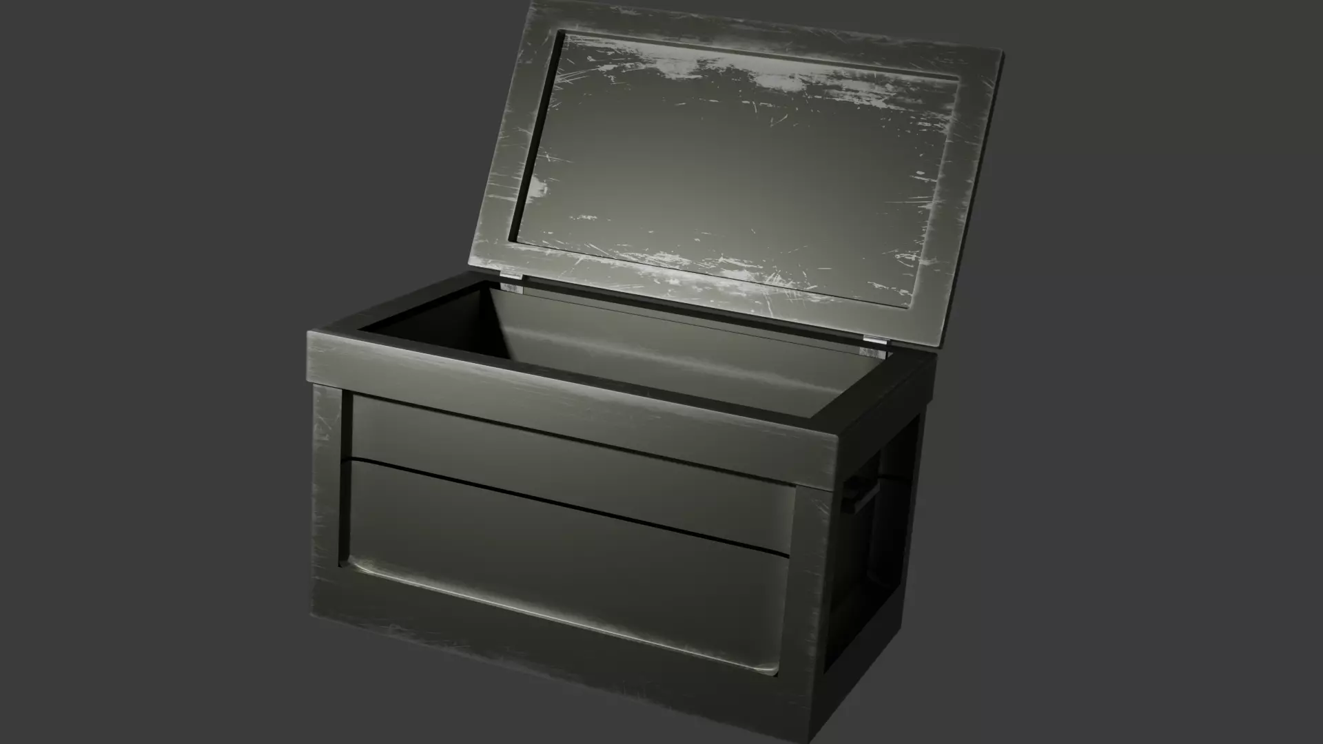military crate Free low-poly 3D model