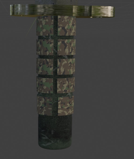 Bayonett Knife 3D model_2