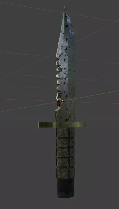 Bayonett Knife 3D model_0