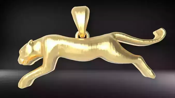 Panther Pendant Hollow light weight jewelry
