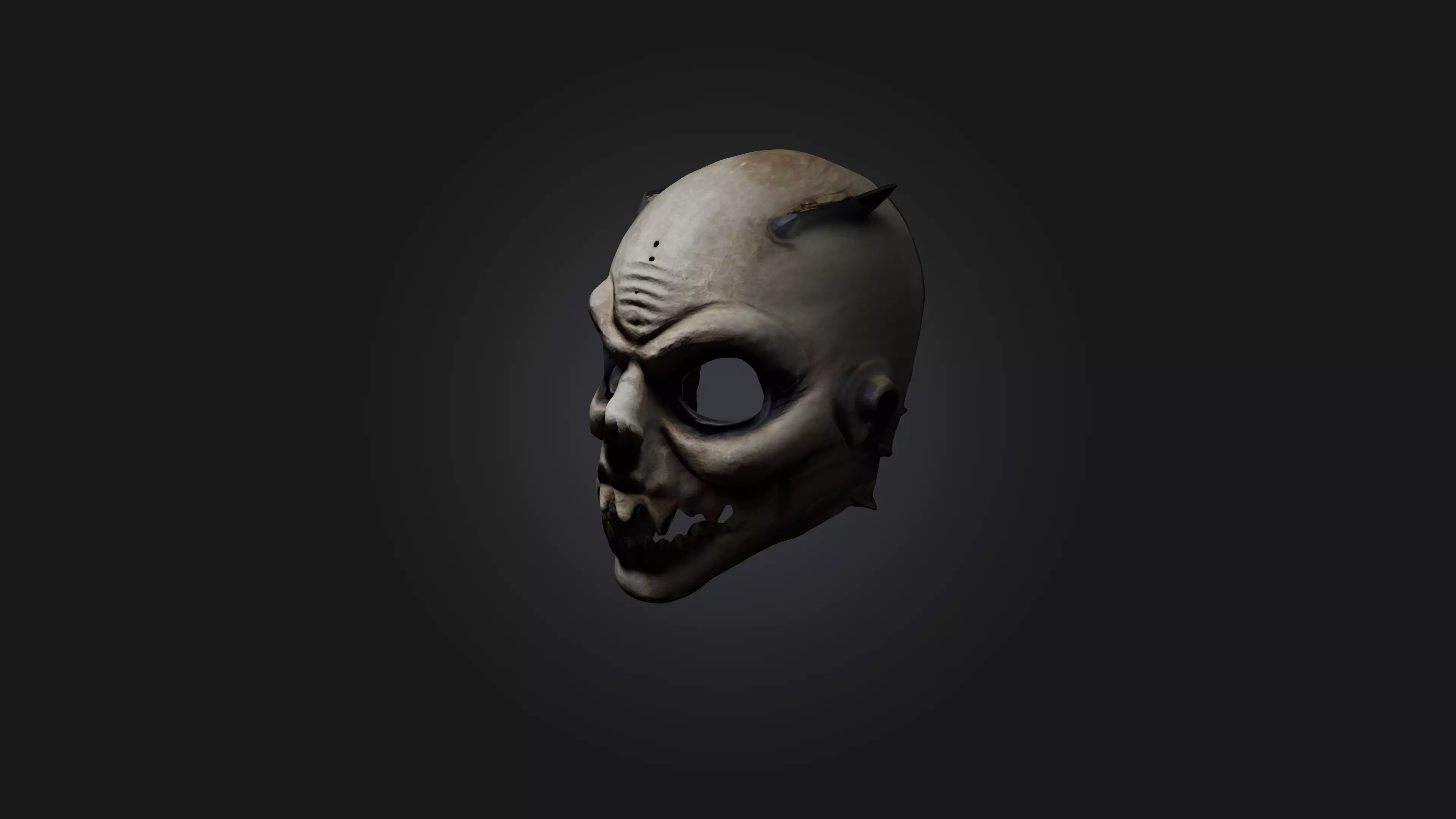 scary mask design 3D model_0