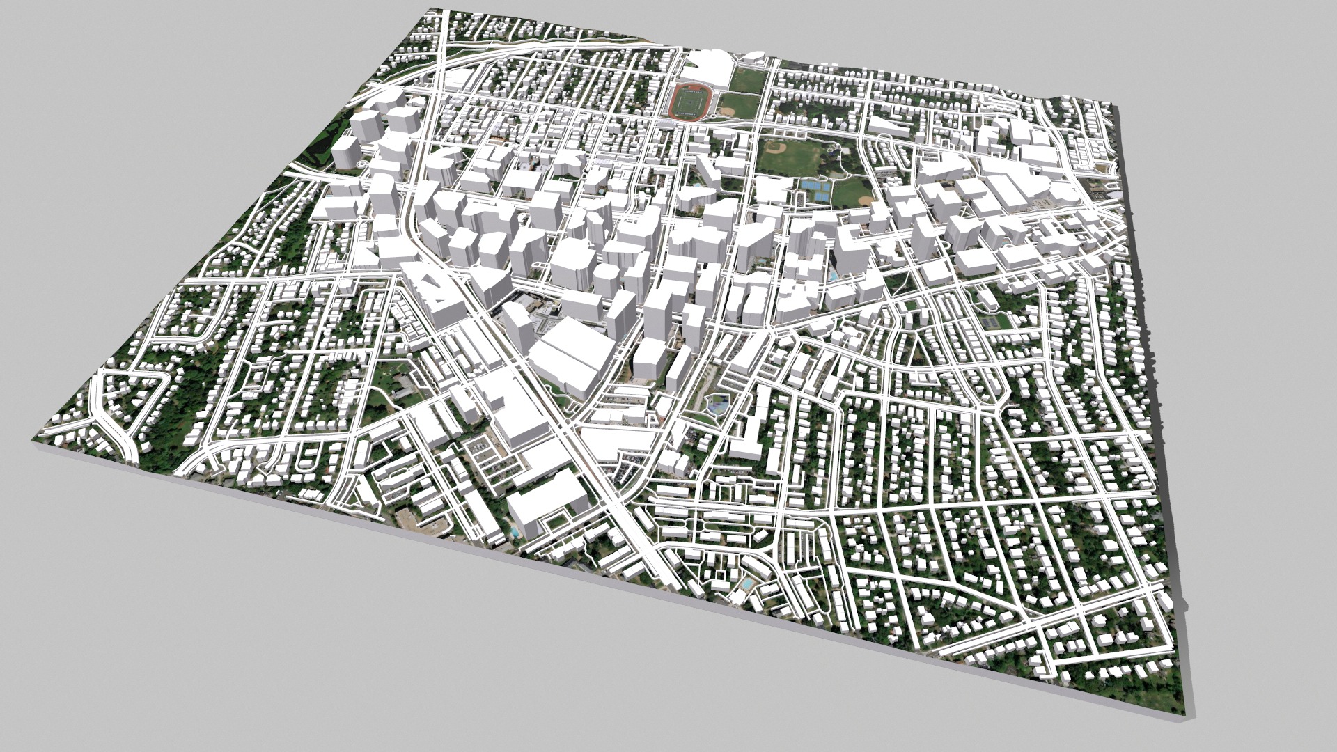 Cityscape Arlington Texas USA 3D model_8