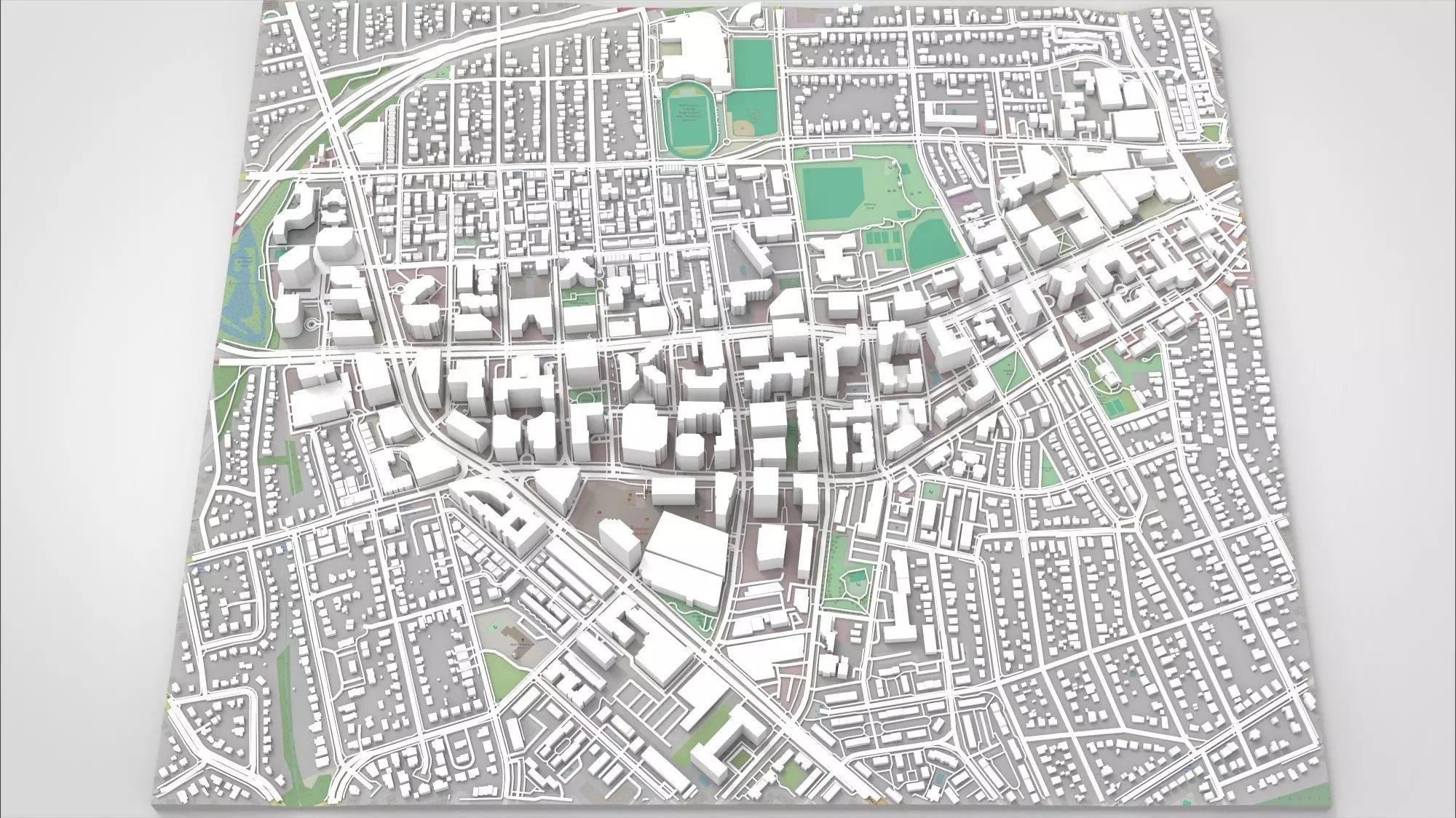 Cityscape Arlington Texas USA 3D model_0
