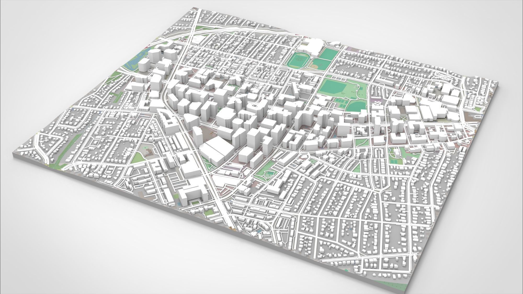 Cityscape Arlington Texas USA 3D model_9