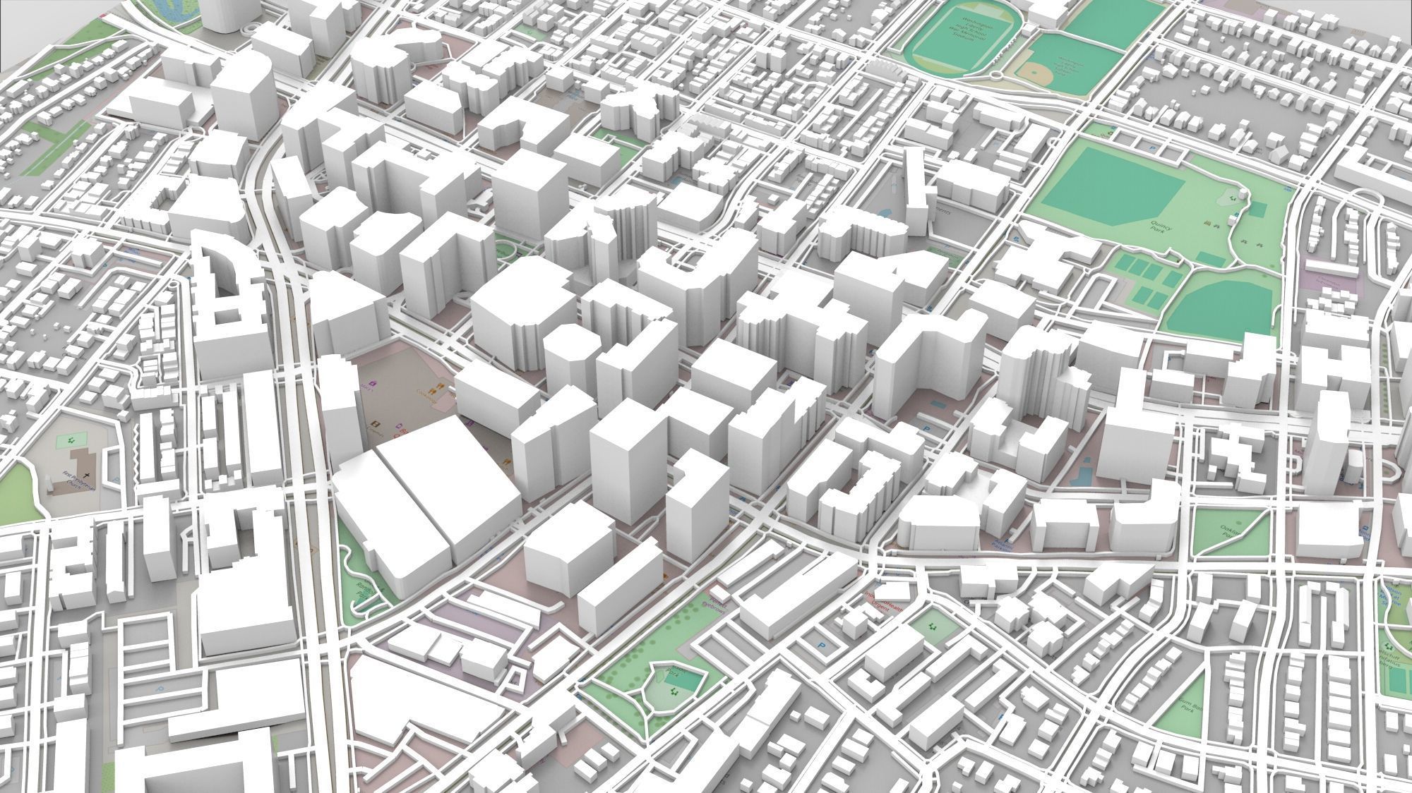Cityscape Arlington Texas USA 3D model_2