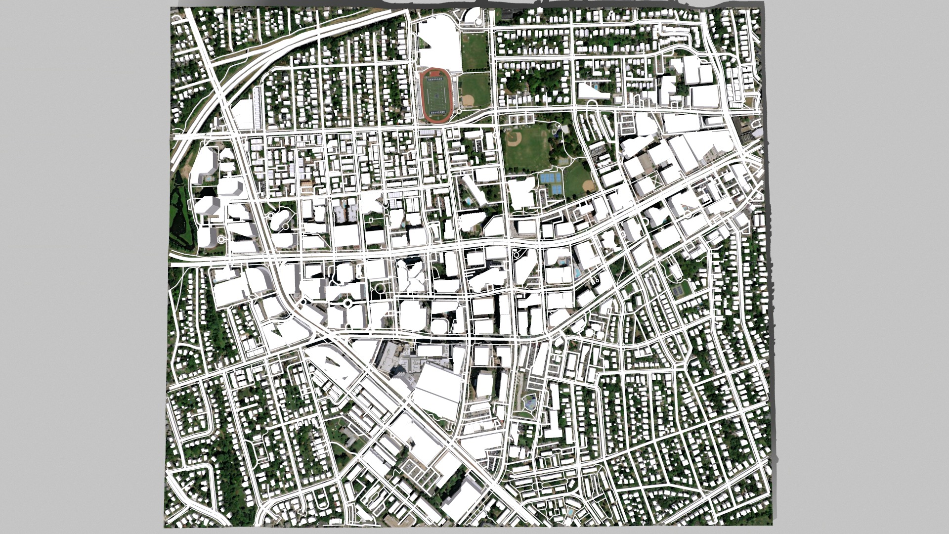 Cityscape Arlington Texas USA 3D model_5