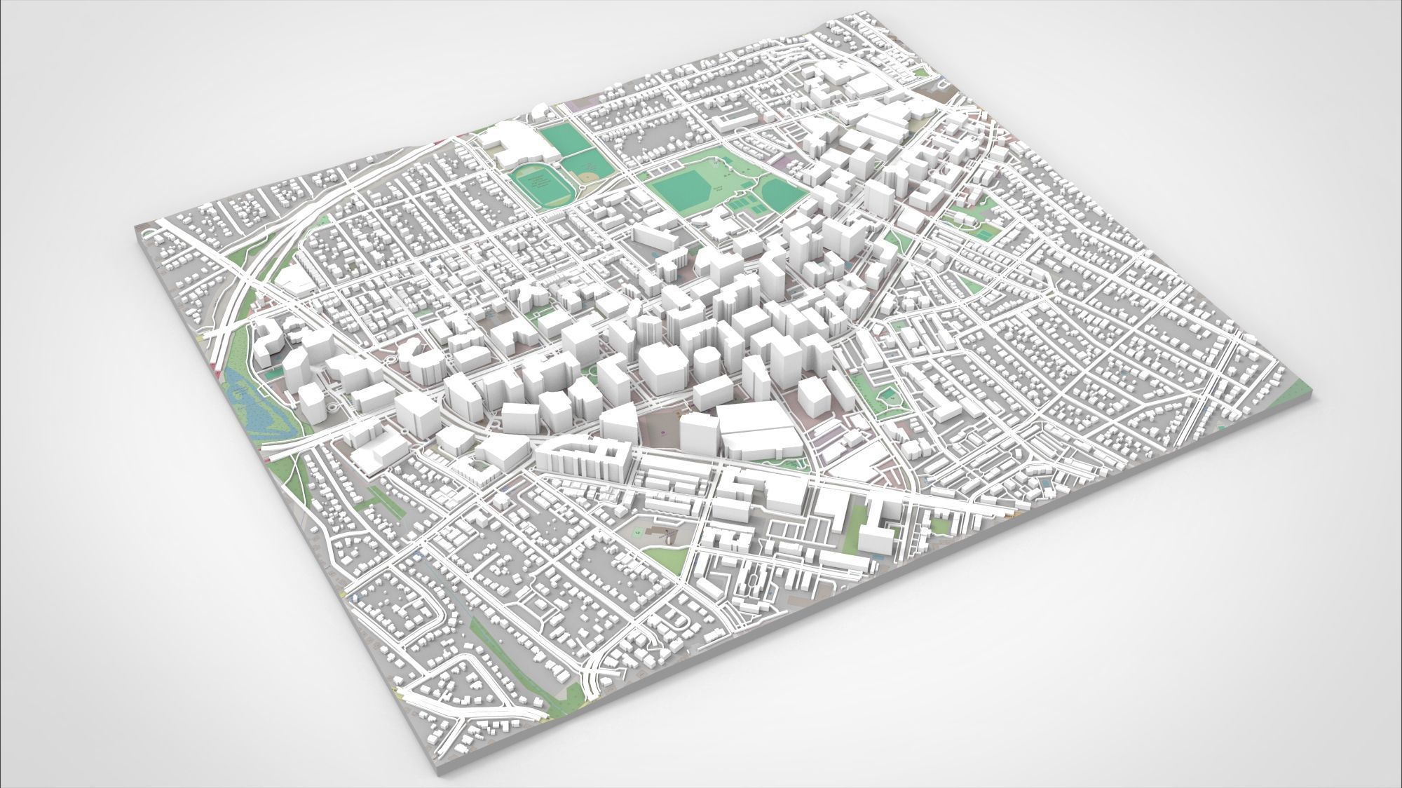 Cityscape Arlington Texas USA 3D model_7