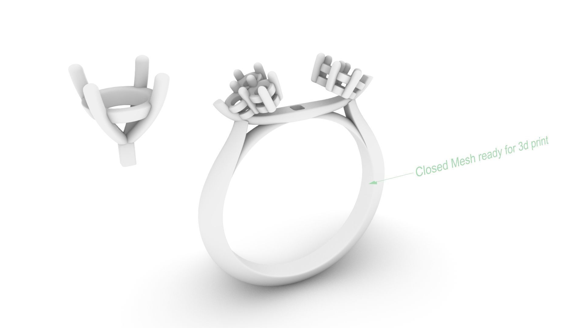 Solitaire Trilogy 2024-001 3D print model 3D print model_6