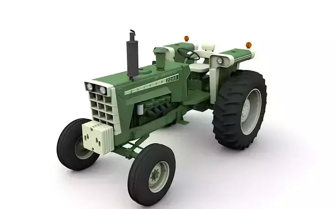 Oliver 2255 2WD Tractor 1972 3D model